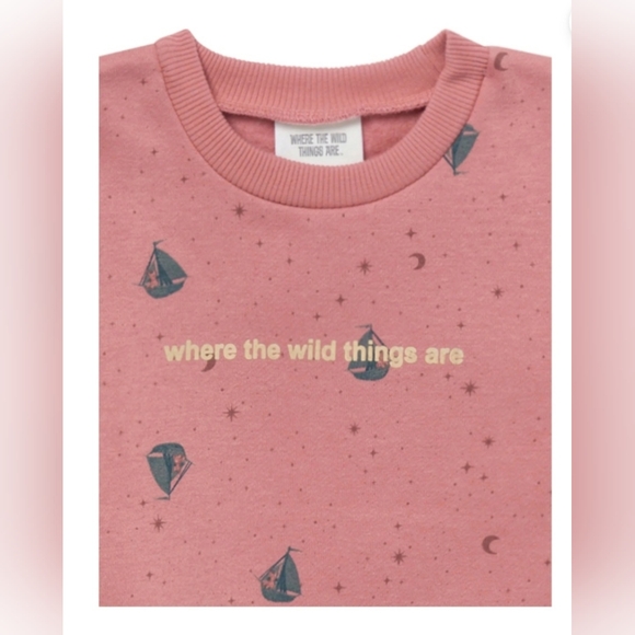WHERE THE WILD THINGS ARE 3T GIRLS PINK Sweatshirt - Picture 2 of 5
